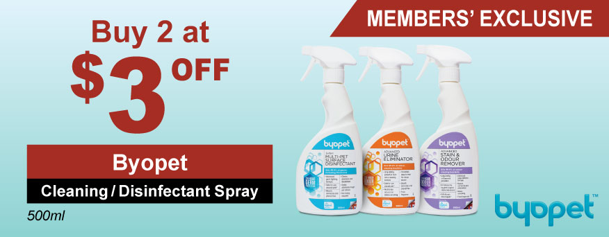 Byopet Cleaning / Disinfectant Spray Promotion
